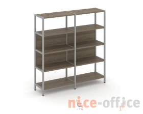 Двухсекционный стеллаж четырехярусный 1590х400х1613 Шелф Систем / Shelf System images
