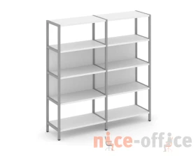 Двухсекционный стеллаж четырехярусный 1590х400х1613 Шелф Систем / Shelf System images