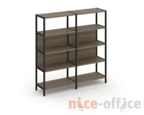 Двухсекционный стеллаж четырехярусный 1590х400х1613 Шелф Систем / Shelf System images