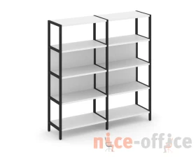 Двухсекционный стеллаж четырехярусный 1590х400х1613 Шелф Систем / Shelf System images