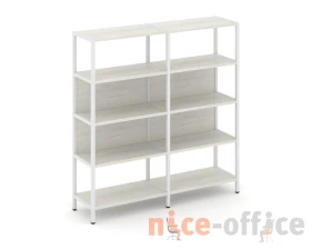 Двухсекционный стеллаж четырехярусный 1590х400х1613 Шелф Систем / Shelf System images