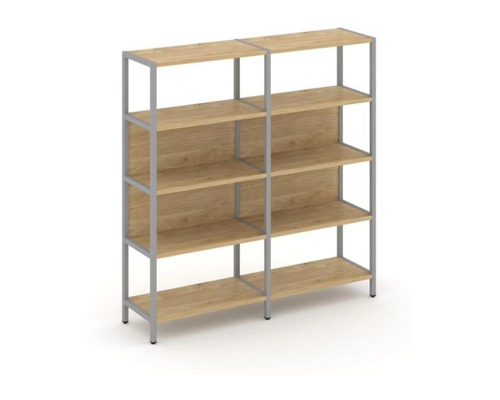 Двухсекционный стеллаж четырехярусный 1590х400х1613 Shelf System