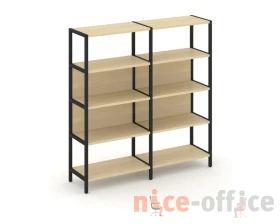 Двухсекционный стеллаж четырехярусный 1590х400х1613 Шелф Систем / Shelf System images