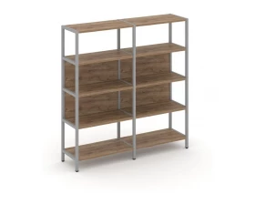 Двухсекционный стеллаж четырехярусный 1590х400х1613 Shelf System images
