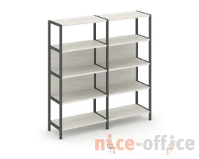 Двухсекционный стеллаж четырехярусный 1590х400х1613 Шелф Систем / Shelf System images