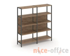 Двухсекционный стеллаж четырехярусный 1590х400х1613 Шелф Систем / Shelf System images