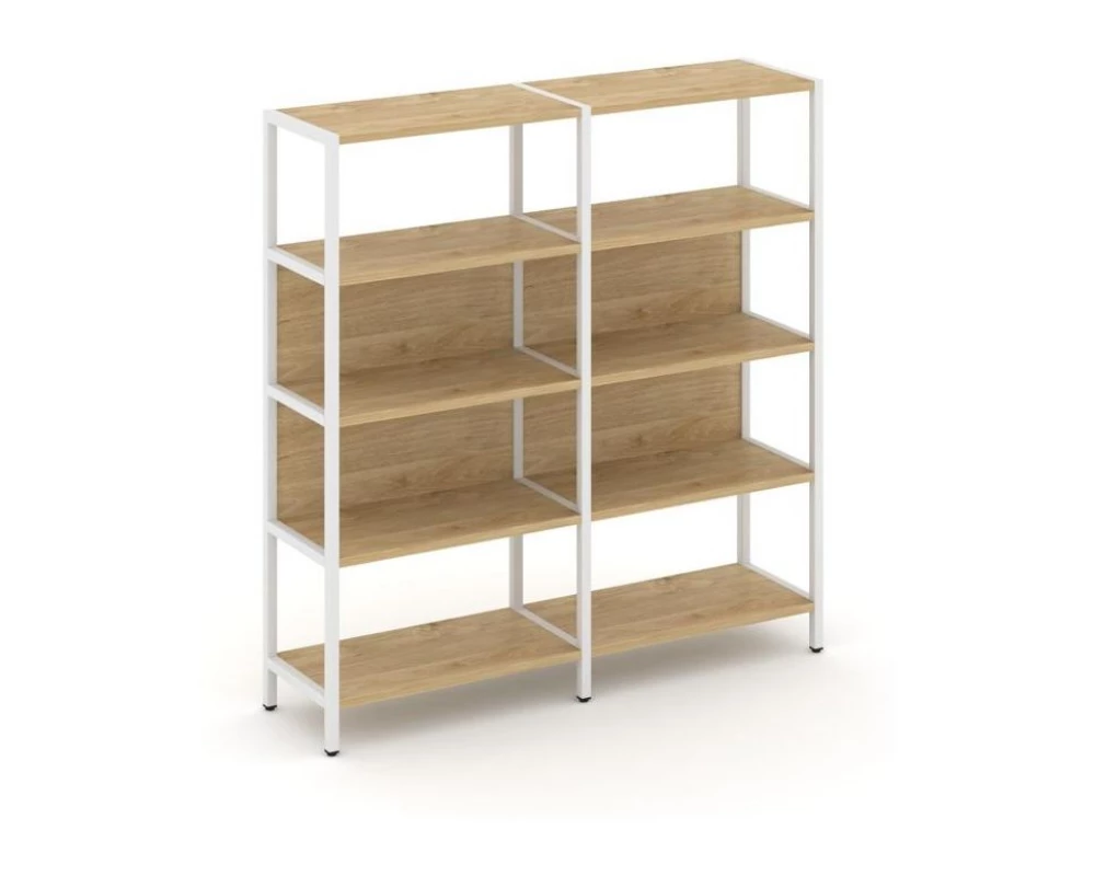 Двухсекционный стеллаж четырехярусный 1590х400х1613 Shelf System