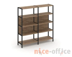 Двухсекционный стеллаж четырехярусный 1590х400х1613 Шелф Систем / Shelf System images
