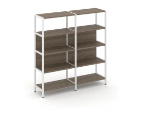 Двухсекционный стеллаж четырехярусный 1590х400х1613 Shelf System images