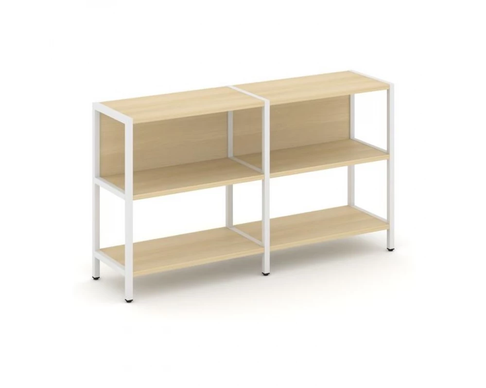 Двухсекционный стеллаж двухярусный 1590х400х879 Shelf System