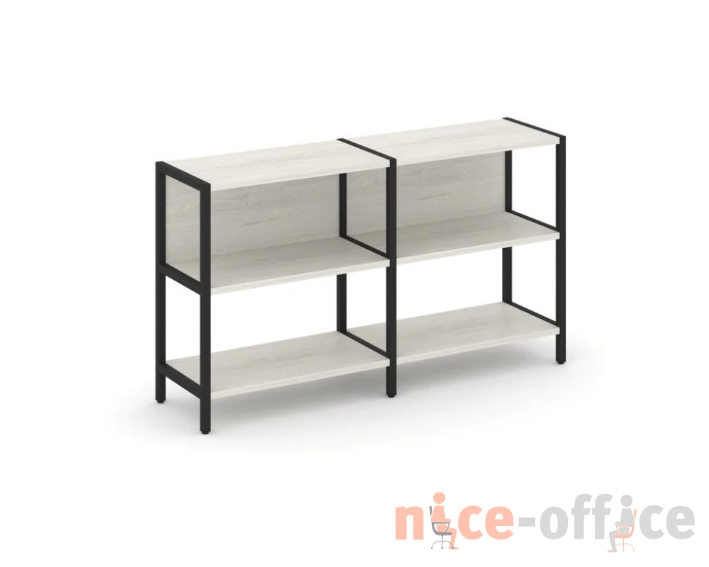 Двухсекционный стеллаж двухярусный 1590х400х879 Шелф Систем / Shelf System