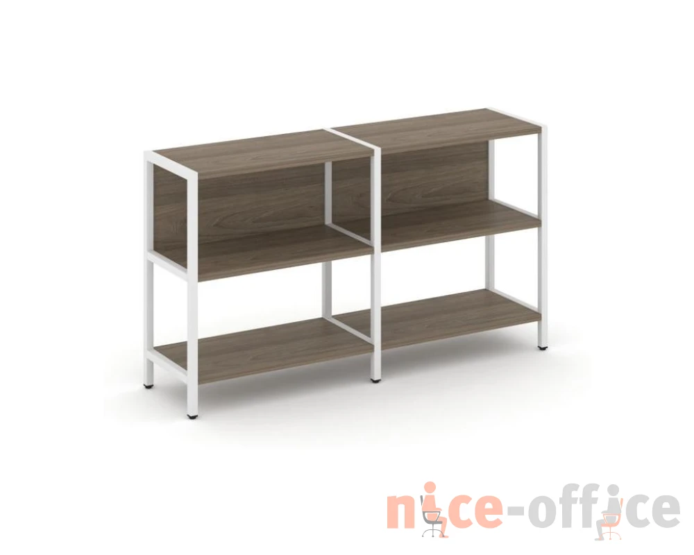 Двухсекционный стеллаж двухярусный 1590х400х879 Шелф Систем / Shelf System