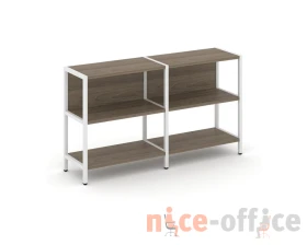 Двухсекционный стеллаж двухярусный 1590х400х879 Шелф Систем / Shelf System images