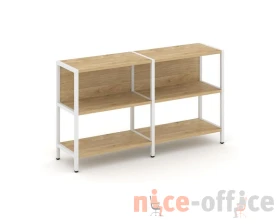 Двухсекционный стеллаж двухярусный 1590х400х879 Шелф Систем / Shelf System images