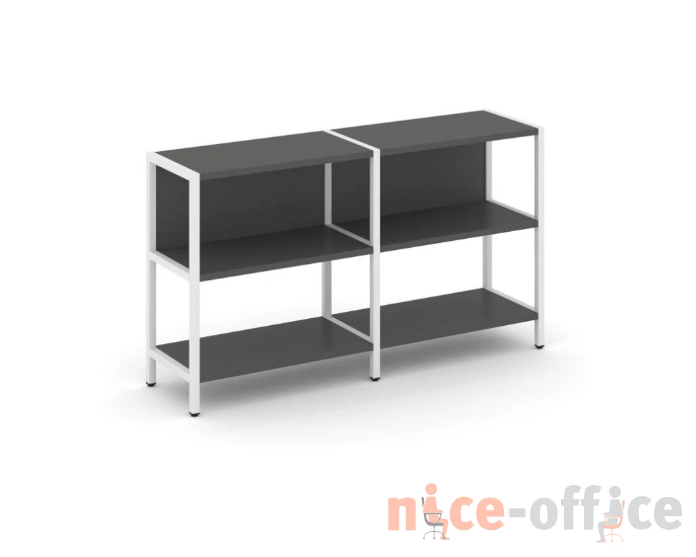 Двухсекционный стеллаж двухярусный 1590х400х879 Шелф Систем / Shelf System