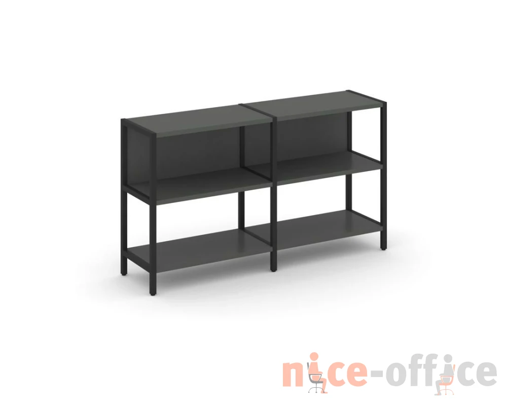 Двухсекционный стеллаж двухярусный 1590х400х879 Шелф Систем / Shelf System