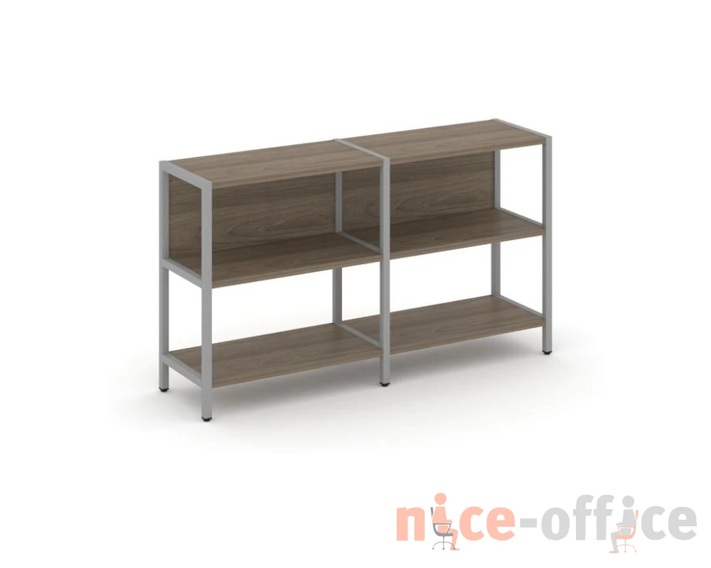 Двухсекционный стеллаж двухярусный 1590х400х879 Шелф Систем / Shelf System