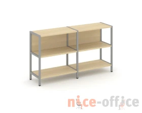 Двухсекционный стеллаж двухярусный 1590х400х879 Шелф Систем / Shelf System images