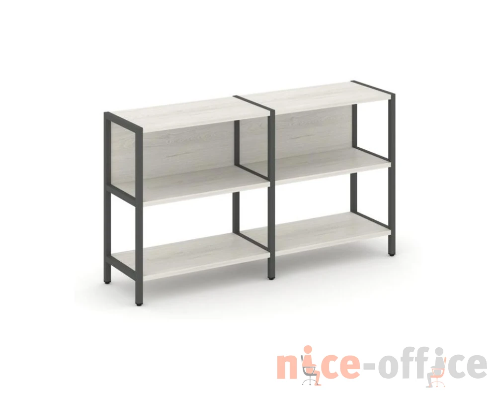 Двухсекционный стеллаж двухярусный 1590х400х879 Шелф Систем / Shelf System