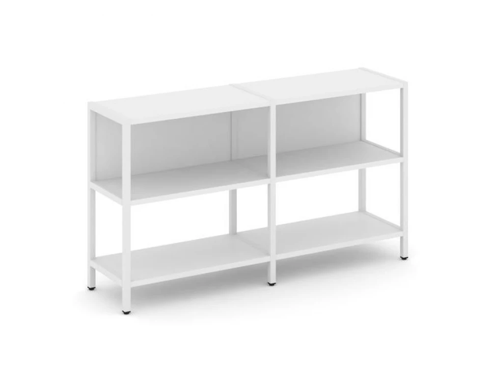 Двухсекционный стеллаж двухярусный 1590х400х879 Shelf System