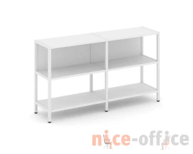 Двухсекционный стеллаж двухярусный 1590х400х879 Шелф Систем / Shelf System images