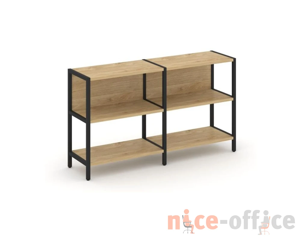 Двухсекционный стеллаж двухярусный 1590х400х879 Шелф Систем / Shelf System