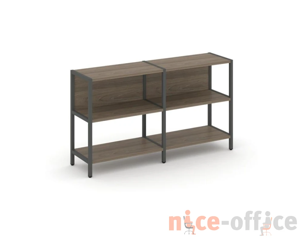 Двухсекционный стеллаж двухярусный 1590х400х879 Шелф Систем / Shelf System
