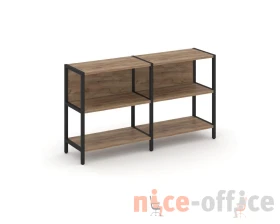 Двухсекционный стеллаж двухярусный 1590х400х879 Шелф Систем / Shelf System images