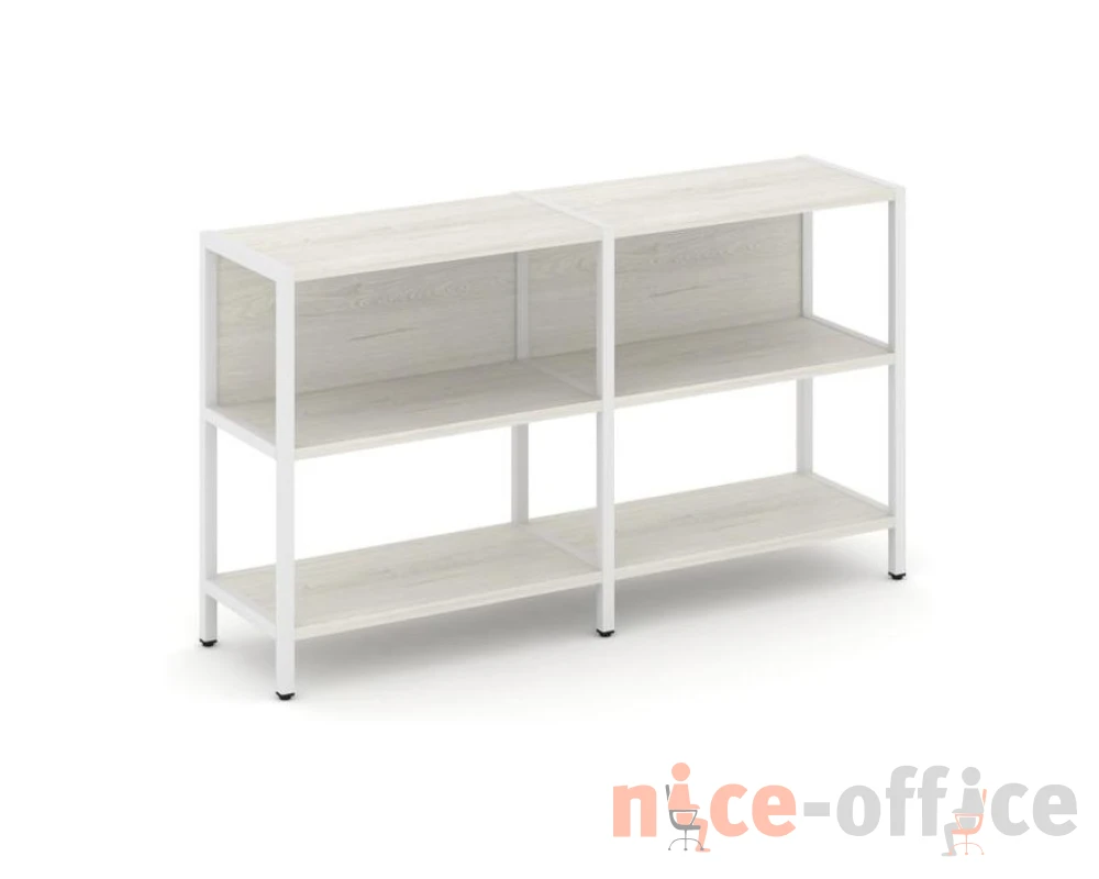 Двухсекционный стеллаж двухярусный 1590х400х879 Шелф Систем / Shelf System