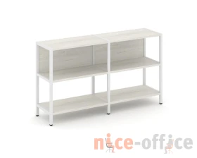 Двухсекционный стеллаж двухярусный 1590х400х879 Шелф Систем / Shelf System images