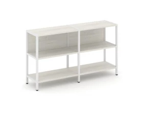 Двухсекционный стеллаж двухярусный 1590х400х879 Shelf System images