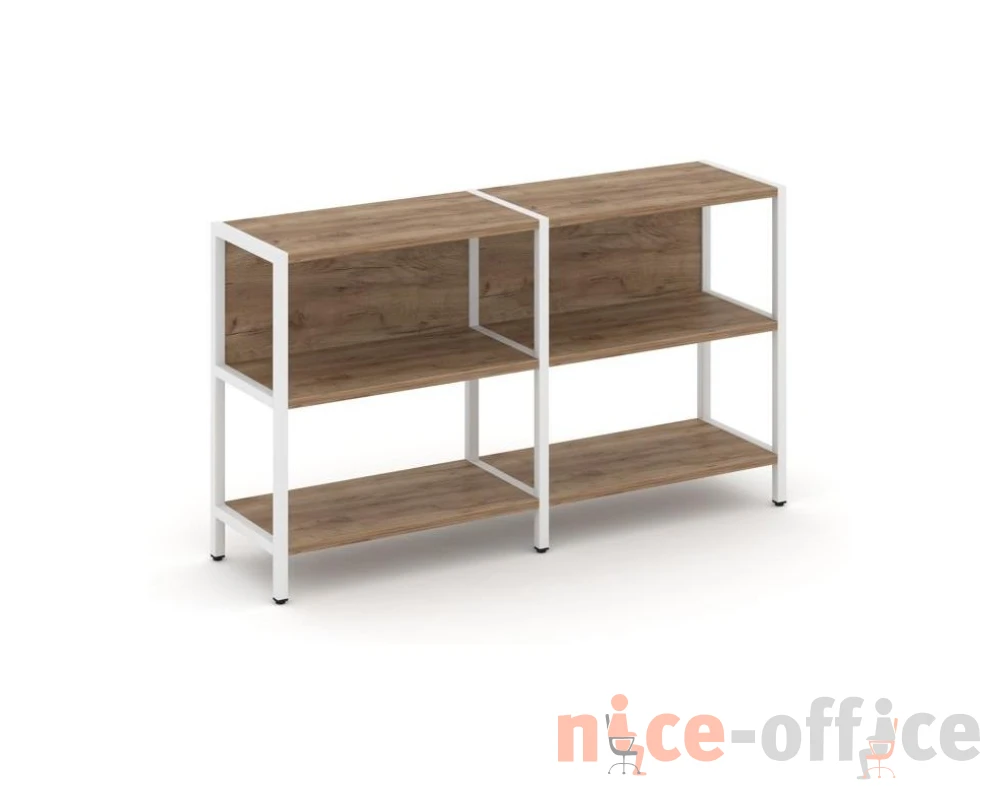Двухсекционный стеллаж двухярусный 1590х400х879 Шелф Систем / Shelf System