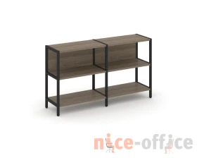 Двухсекционный стеллаж двухярусный 1590х400х879 Шелф Систем / Shelf System images
