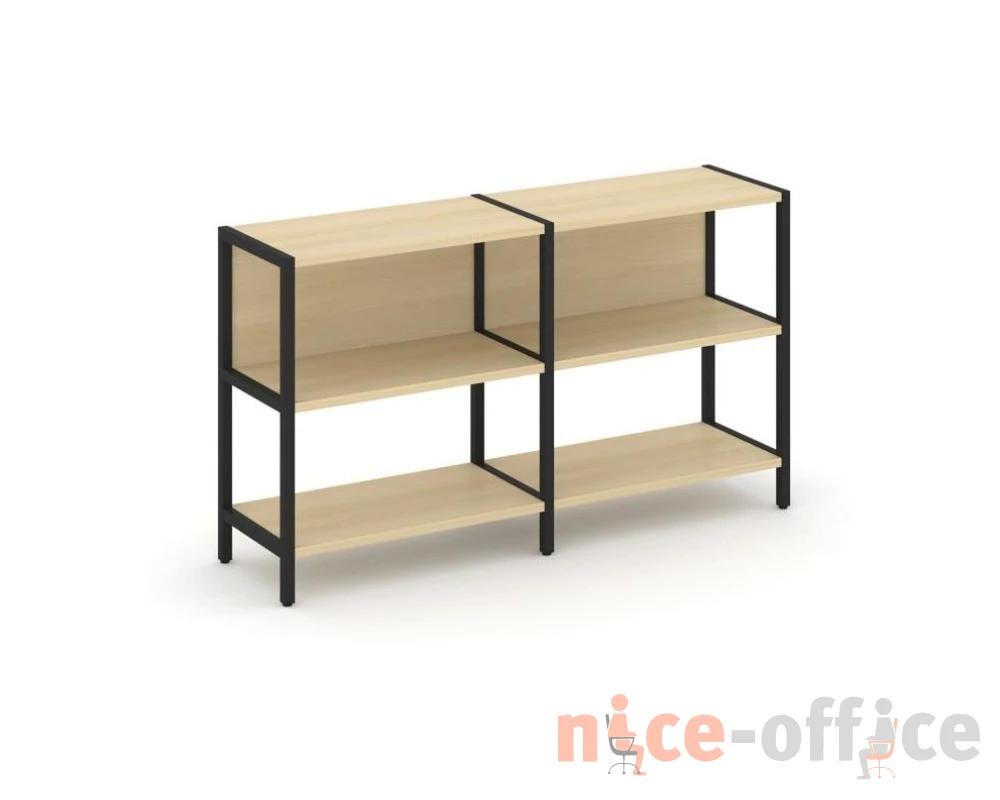 Двухсекционный стеллаж двухярусный 1590х400х879 Шелф Систем / Shelf System