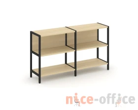 Двухсекционный стеллаж двухярусный 1590х400х879 Шелф Систем / Shelf System images