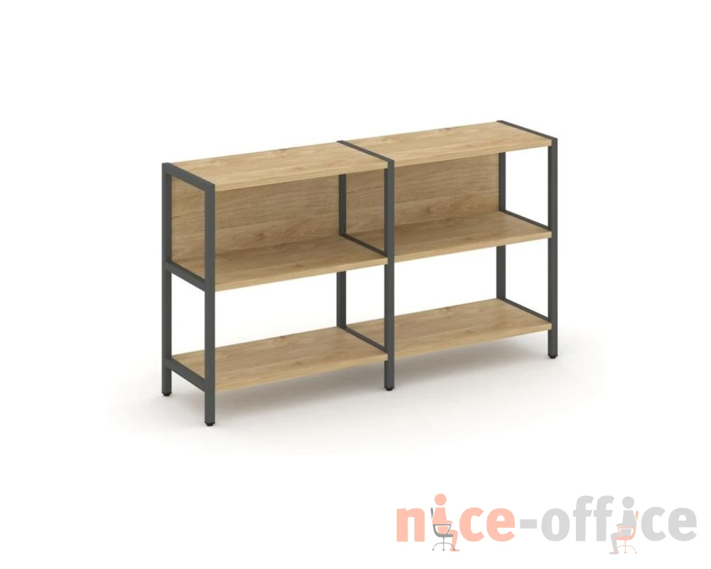 Двухсекционный стеллаж двухярусный 1590х400х879 Шелф Систем / Shelf System