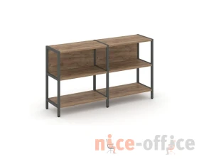 Двухсекционный стеллаж двухярусный 1590х400х879 Шелф Систем / Shelf System images
