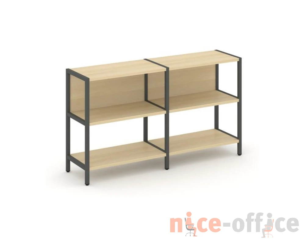 Двухсекционный стеллаж двухярусный 1590х400х879 Шелф Систем / Shelf System
