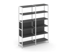 Двухсекционный стеллаж пятиярусный 1590х400х1980 Shelf System images