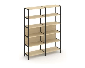 Двухсекционный стеллаж пятиярусный 1590х400х1980 Shelf System images