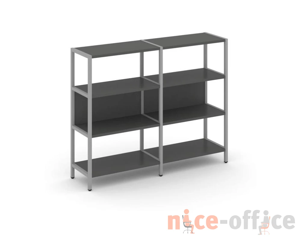 Двухсекционный стеллаж трехярусный Шелф Систем / Shelf System
