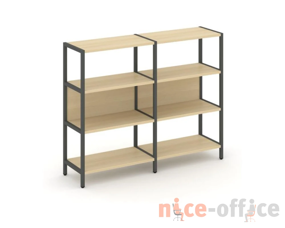 Двухсекционный стеллаж трехярусный Шелф Систем / Shelf System
