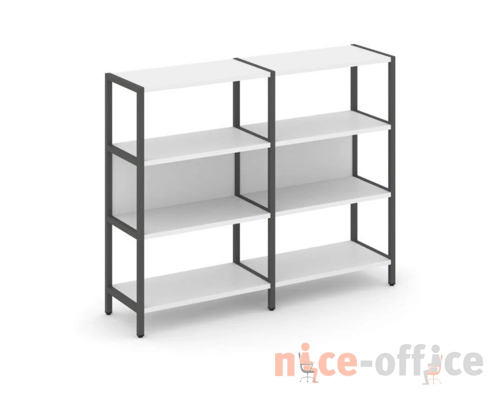 Двухсекционный стеллаж трехярусный Шелф Систем / Shelf System