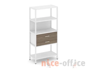Односекционный стеллаж четырехярусный с ящиками 810х400х1613 Шелф Систем / Shelf System images