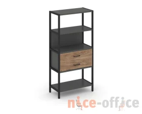 Односекционный стеллаж четырехярусный с ящиками 810х400х1613 Шелф Систем / Shelf System images