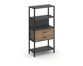 Односекционный стеллаж четырехярусный с ящиками 810х400х1613 Шелф Систем / Shelf System images