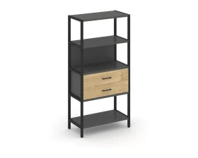 Односекционный стеллаж четырехярусный с ящиками 810х400х1613 Шелф Систем / Shelf System images
