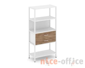 Односекционный стеллаж четырехярусный с ящиками 810х400х1613 Шелф Систем / Shelf System images