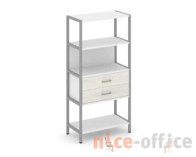 Односекционный стеллаж четырехярусный с ящиками 810х400х1613 Шелф Систем / Shelf System images