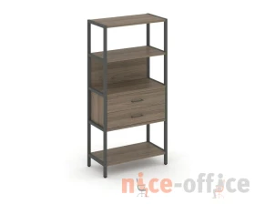 Односекционный стеллаж четырехярусный с ящиками 810х400х1613 Шелф Систем / Shelf System images
